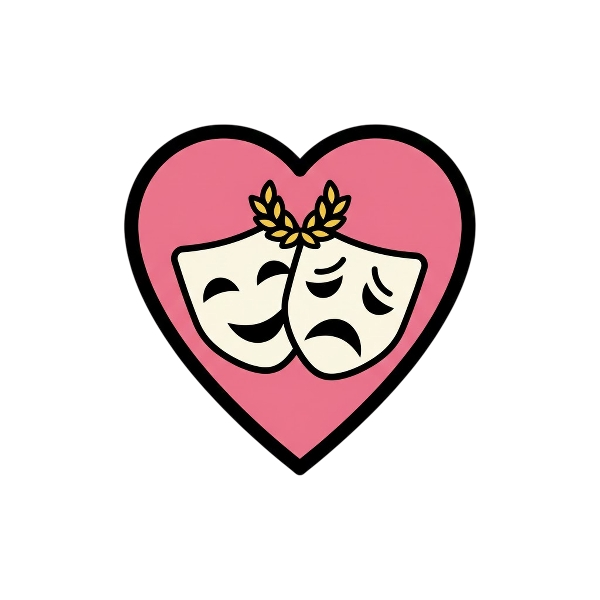 Pink heart and Performing arts