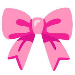 pink heart and ribbon