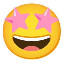 Pink heart and Star-struck