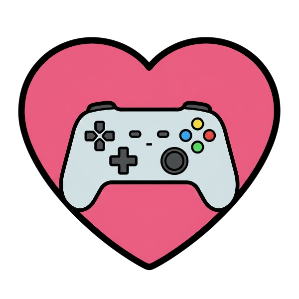 Pink heart and Video game