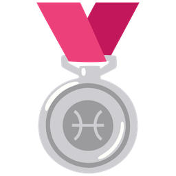 Pisces and 2nd place medal