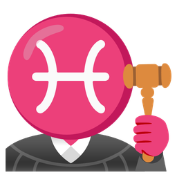 Pisces and balance scale