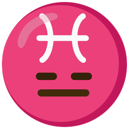 Pisces and expressionless face