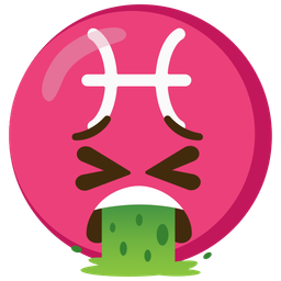 Pisces and face vomiting