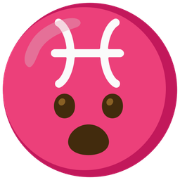 Pisces and face with open mouth