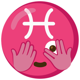 Pisces and face with peeking eye