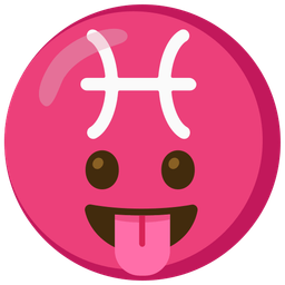 Pisces and Face with tongue