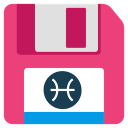 Pisces and floppy disk