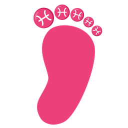 Pisces and footprints