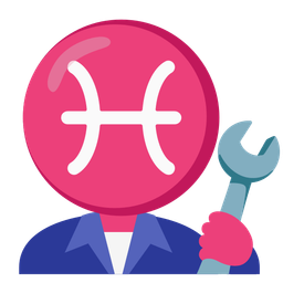 Pisces and hammer and wrench