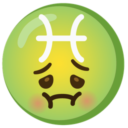 Pisces and nauseated face