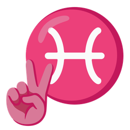 Pisces and peace symbol