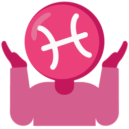 Pisces and person shrugging