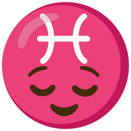 Pisces and relieved face