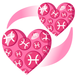 Pisces and revolving hearts