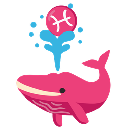 Pisces and spouting whale