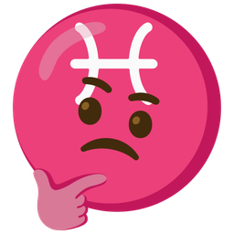 Pisces and thinking face