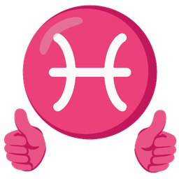 Pisces and thumbs up
