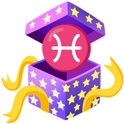 Pisces and wrapped gift