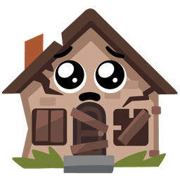 Pleading face and Derelict house