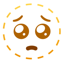 Pleading face and Dotted line face