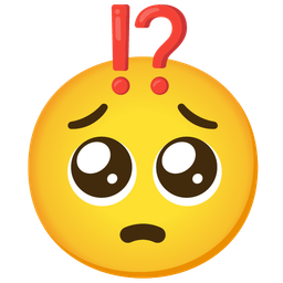 Pleading face and Exclamation question mark