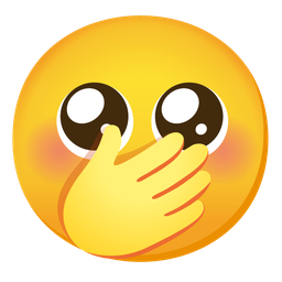 Pleading face and Face with hand over mouth