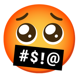 Pleading face and Face with symbols on mouth