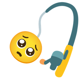 Pleading face and Fishing pole