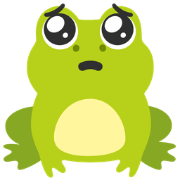 Pleading face and Frog