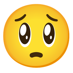 Pleading face and Grinning face with big eyes