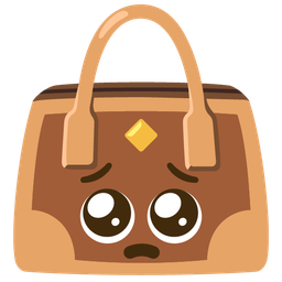 Pleading face and Handbag