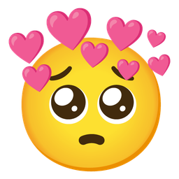 Pleading face and Heart with arrow