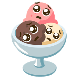 Pleading face and Ice cream