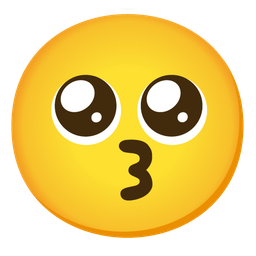 Pleading face and Kissing face