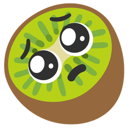 Pleading face and Kiwi fruit
