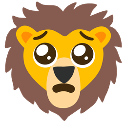 Pleading face and Lion