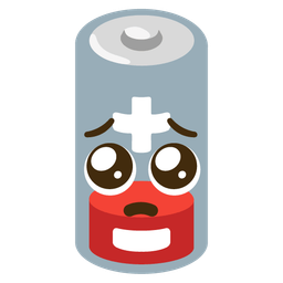 Pleading face and Low battery