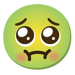 Pleading face and Nauseated face