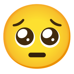 Pleading face and Pensive face