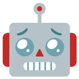 Pleading face and Robot