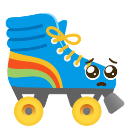Pleading face and Roller skate