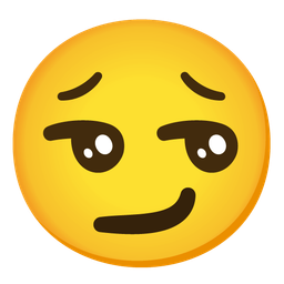 Pleading face and Smirking face