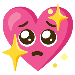 Pleading face and Sparkling heart