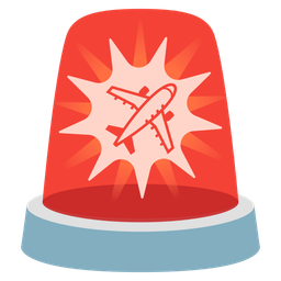 police car light and airplane