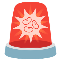 police car light and beans