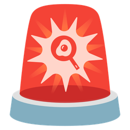 police car light and cooking