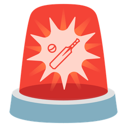 police car light and cricket game