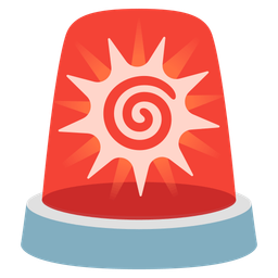 police car light and cyclone