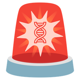police car light and dna